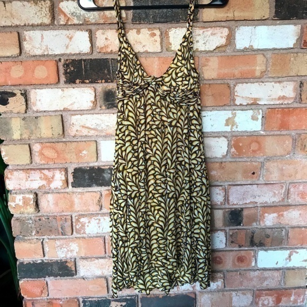 Diane von Furstenberg Silk Yellow Strapless dress